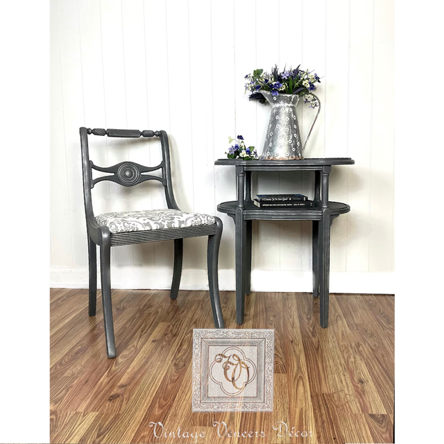 【P251】✧ フレンチスタイル ✧ ハンドペイント ナイトテーブル FURNITURE | Vintage Veneers Decor | Hand-Painted Furnishings