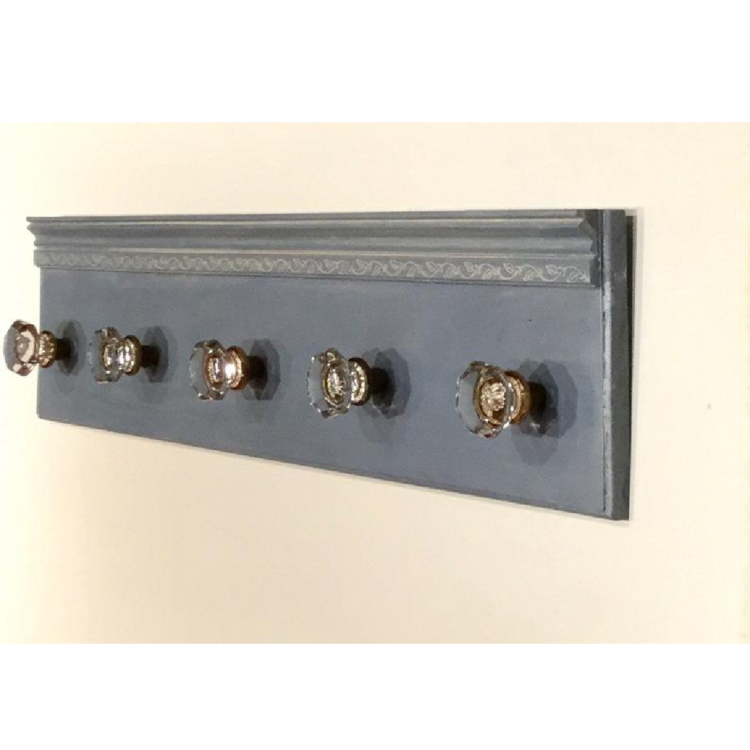 Custom Vintage Glass Door Knob Coat Rack Vintage Veneers Decor