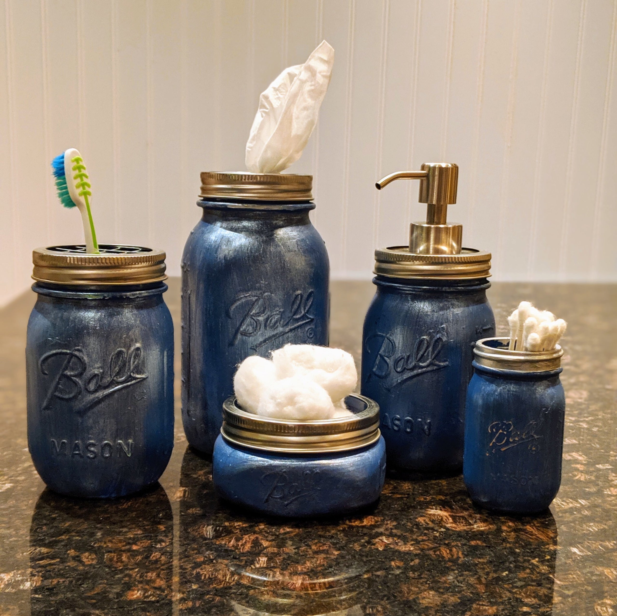 Bathroom mason order jar decor