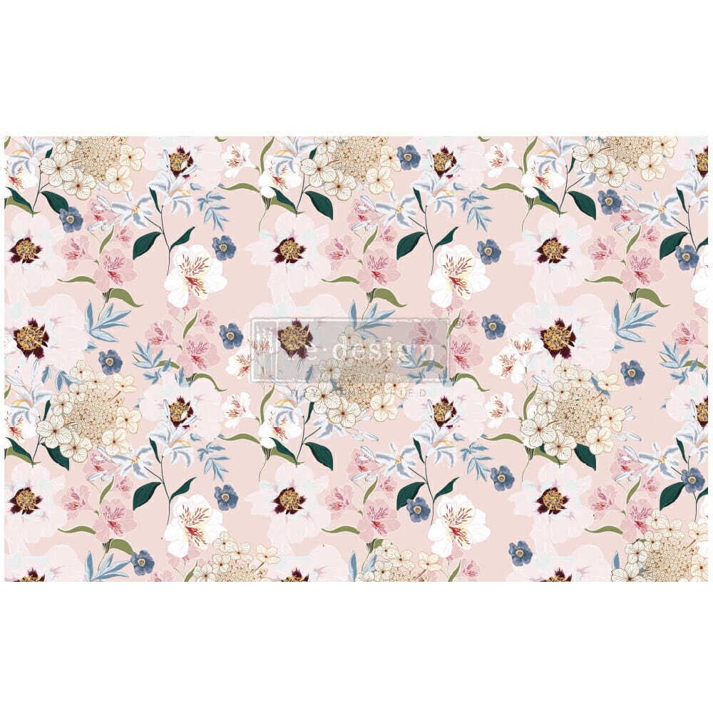 Prima Re-Design Decoupage Decor Tissue Paper 19 inchx30 inch-Floral Wallpaper